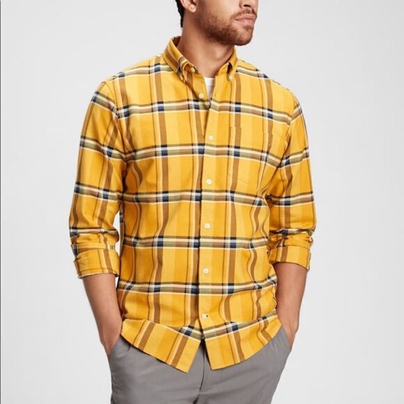 Nautica Jeans Company Plaid Button Down, Medium - Picture 1 of 5